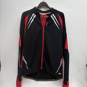 Santic Mens Cycling jacket Black Red sz XL